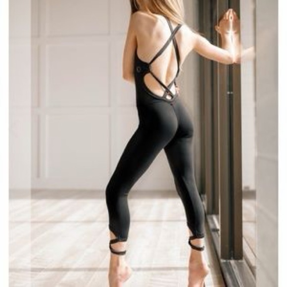 Elegant Black Strappy Jumpsuit